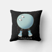 Planet Uranus & Sterne Kissen (Rückseite)