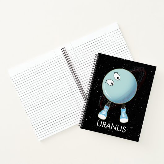 Planet Uranus & Sterne Notizblock (Innenseite)