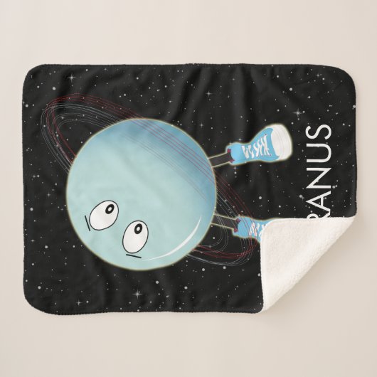 Planet Uranus & Sterne Sherpadecke (Vorderseite (Horizontal))