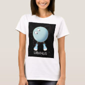 Planet Uranus & Sterne T-Shirt (Vorderseite)