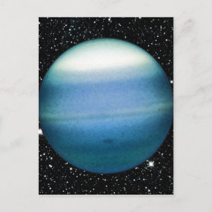 PLANET URANUS-Sternhintergrund (Sonnensystem) ~ Postkarte