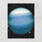 PLANET URANUS-Sternhintergrund (Sonnensystem) ~ Postkarte (Vorderseite)