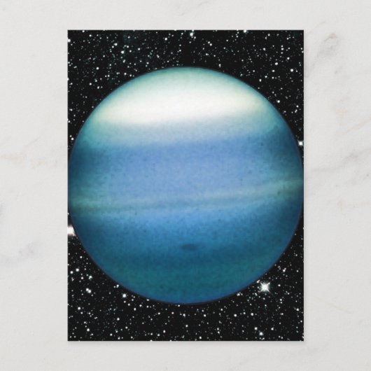 PLANET URANUS-Sternhintergrund (Sonnensystem) ~ Postkarte (Vorderseite)