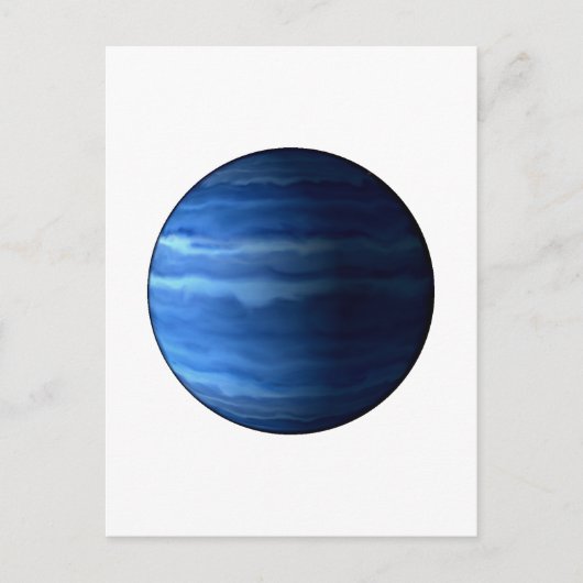 PLANET URANUS v2 (Sonnensystem) ~~ Postkarte (Vorderseite)