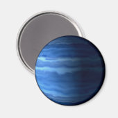 PLANET URANUS v.2 (Sonnensystem) ~ Magnet (Vorderseite/Rückseite)