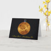 Planet Venus Birthday Card Karte (Gelbe Blume)