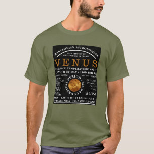 Planet Venus Detaillierte Astronomie T-Shirt