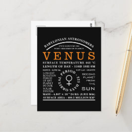 Planet Venus detailliertes Astronomiesymbol Postkarte