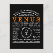 Planet Venus detailliertes Astronomiesymbol Postkarte (Vorderseite)