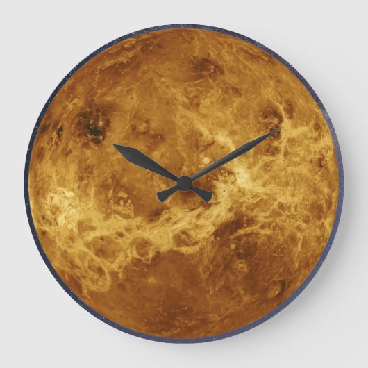 Planet Venus Große Wanduhr (Vorderseite)