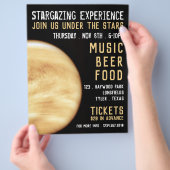 Planet Venus, Planetarium Eventwerbung Flyer (Hand)
