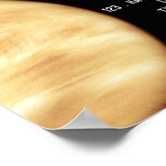 Planet Venus, Planetarium Eventwerbung Poster (Ecke)