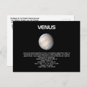 Planet Venus Postcard Postkarte (Vorne/Hinten)