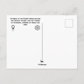 Planet Venus Postcard Postkarte (Rückseite)