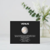 Planet Venus Postcard Postkarte (Stehend Vorderseite)