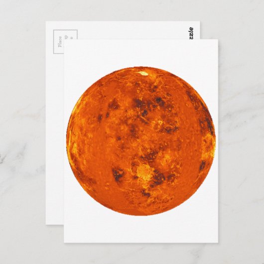 PLANET VENUS (Sonnensystem) ~ Postkarte (Vorne/Hinten)