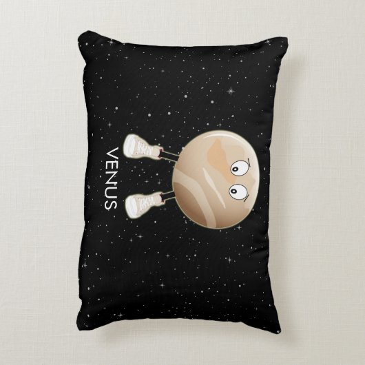 Planet Venus & Stars Dekokissen (Rückseite(Vertikal))
