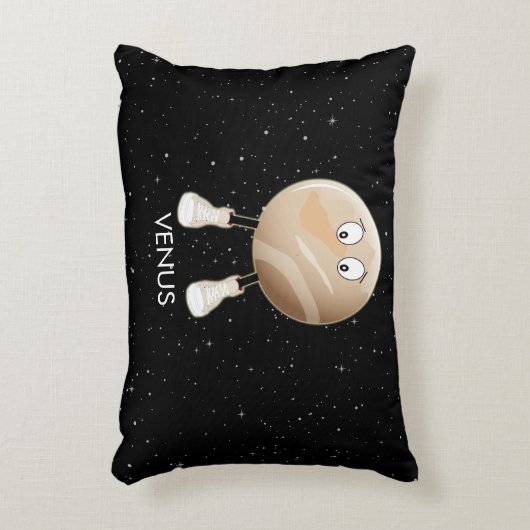 Planet Venus & Stars Dekokissen (Vorderseite(Vertikal))