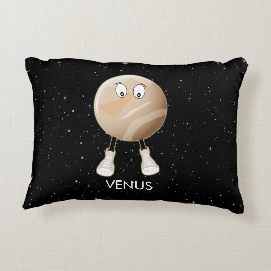 Planet Venus & Stars Dekokissen (Rückseite)