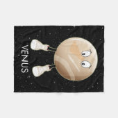 Planet Venus & Stars Fleece Blanket (Vorderseite (Horizontal))