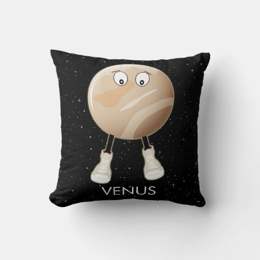 Planet Venus & Stars Kissen (Vorderseite)
