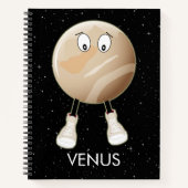 Planet Venus & Stars Notizblock (Vorderseite)