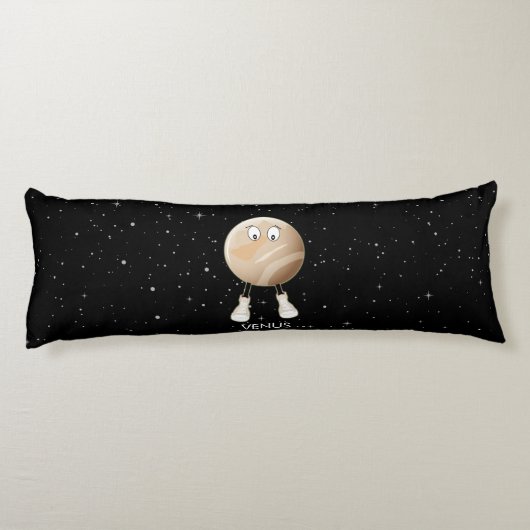 Planet Venus & Stars Seitenschläferkissen (Rückseite)
