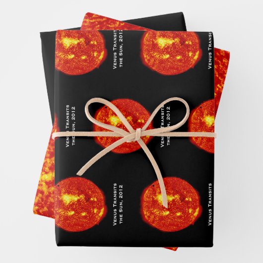 Planet Venus überträgt die Sonne, Hi-Res Geschenkpapier Set (Beispiel)