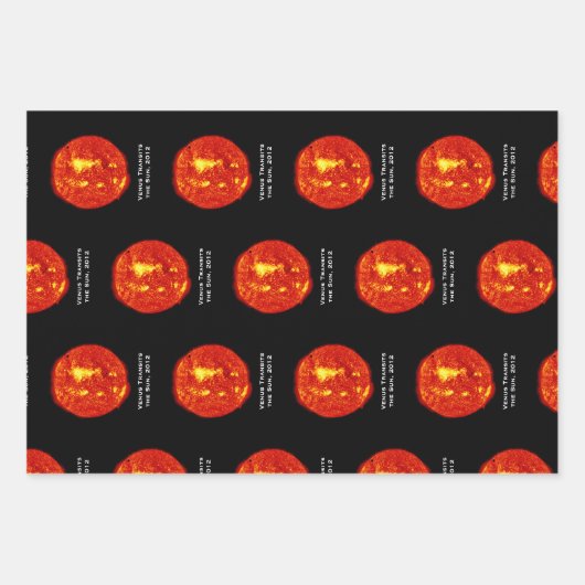 Planet Venus überträgt die Sonne, Hi-Res Geschenkpapier Set (Vorderseite)