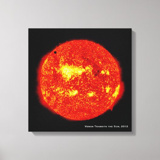 Planet Venus überträgt die Sonne, Hi-Res Leinwanddruck (Vorderseite)