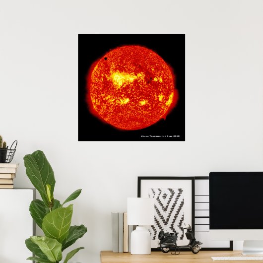 Planet Venus überträgt die Sonne, Hi-Res Poster (Heimbüro)