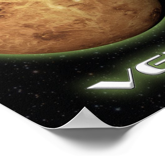Planet Venus Wall Art Poster (Ecke)