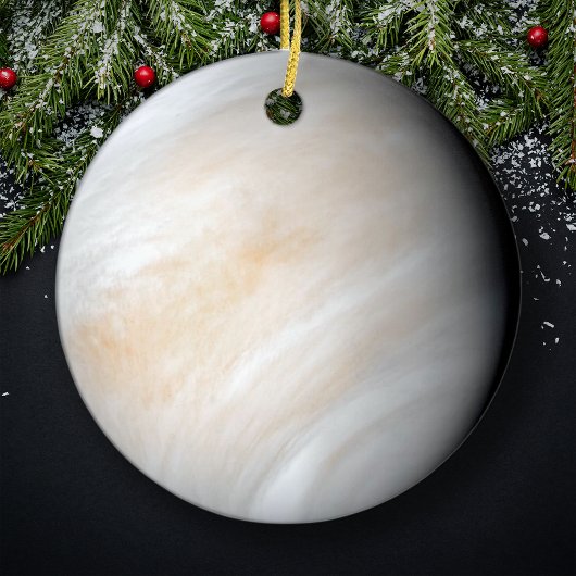 Planet Venus Weihnachtsbaum Keramik Ornament