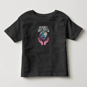 Planet vor Profit Die Erderwärmung ist real Kleinkind T-shirt