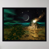 Planet-Vulkanwelt Poster (Vorne)