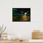 Planet-Vulkanwelt Poster (Küche)
