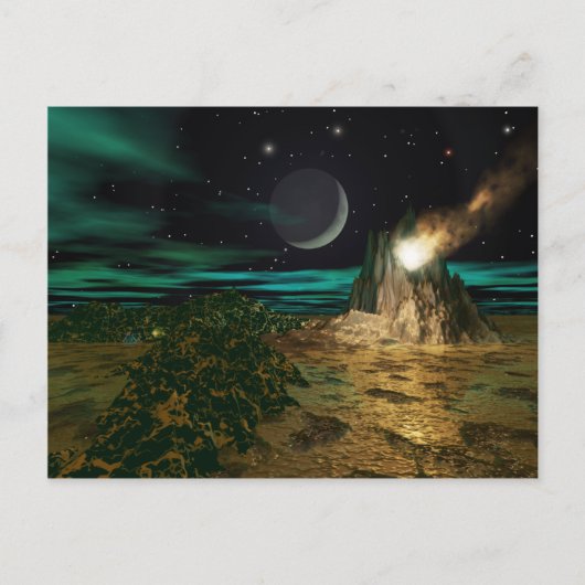 Planet-Vulkanwelt Postkarte (Vorderseite)