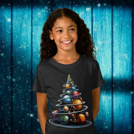 Planet Weihnachtsbaum Weltraumkids T-Shirt