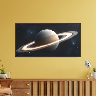 Planet Weltraum-Wandkunst – Minimaler kosmischer P Leinwanddruck
