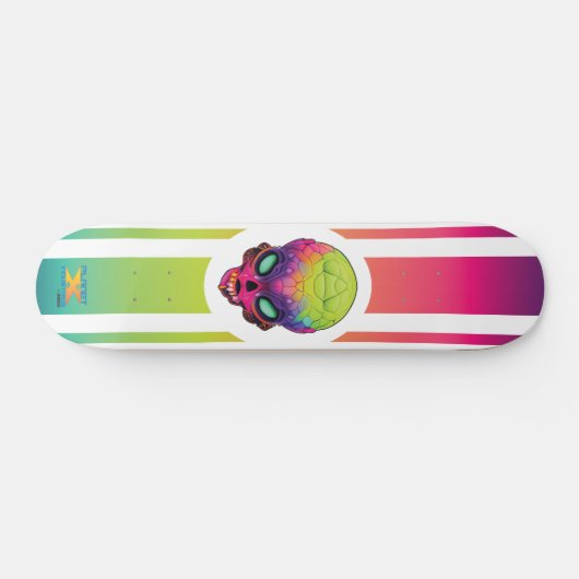 Planet X Alien Invader 01 Skateboard (Horizontal)
