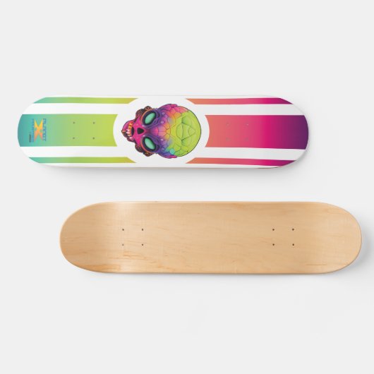 Planet X Alien Invader 01 Skateboard (Horizontal)