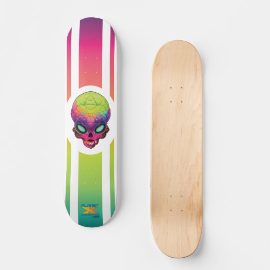 Planet X Alien Invader 01 Skateboard (Vorderseite)