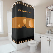 Planet X Duschvorhang (Beispiel)