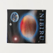 Planet X Nibiru Wandteppich (Vorderseite (Horizontal))