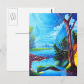 PLANETA ÁGUA - Leomariano artista plastico Postkarte (Vorne/Hinten)