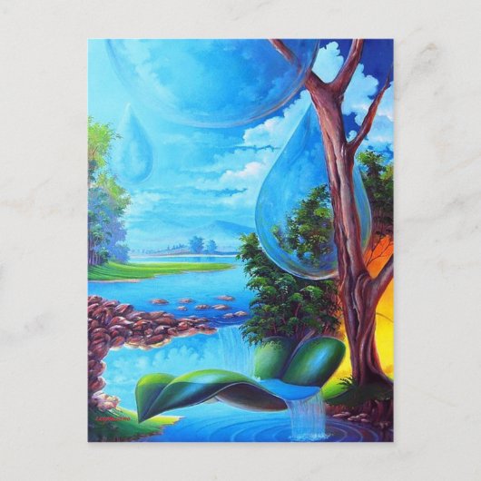 PLANETA ÁGUA - Leomariano artista plastico Postkarte (Vorderseite)