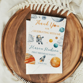 Planetaler Celebration Boy Birthday Dankeskarte