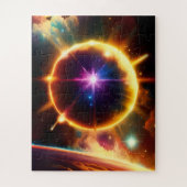 Planetales Galaktisches Sphären explodierendes Fun Puzzle (Vertikal)