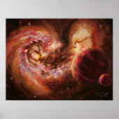 Planetales System und AntennenGalaxien Poster (Vorne)