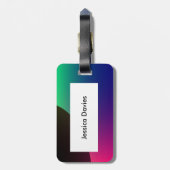 Planetäre Aurora Custom Luggage Tag Gepäckanhänger (Rückseite vertikal)
